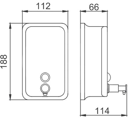 Дозатор для жидкого мыла Frap F402 Хром 