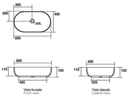 Раковина-чаша Kerasan Nolita 60 534381 Nocciola matt 