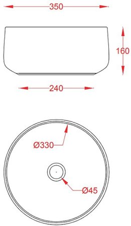Раковина-чаша Artceram Cognac 35 COL004 05 00 Белая матовая 