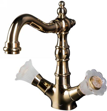 Смеситель для раковины Boheme Camelia 292 Золото 