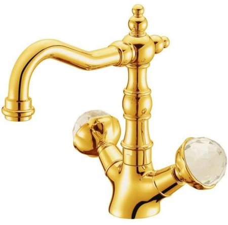Смеситель для раковины Boheme Imperiale Presente 332 Золото 