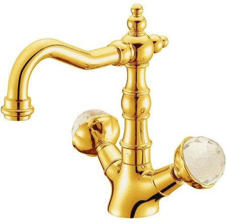 Смеситель для раковины Boheme Imperiale Presente 332 Золото 