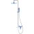 Душевая система Boheme Q 148-CRUW Хром Синяя 