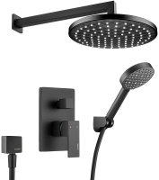 Душевая система Swedbe Platta 5554B Черная матовая Душевая система Swedbe Platta 5554B Черная матовая