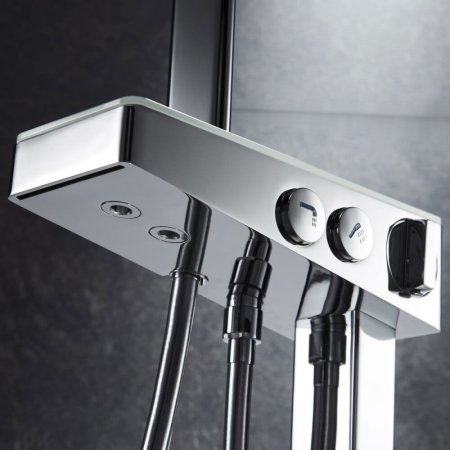 Смеситель для ванны Black&White Universe 6982U Хром Белый матовый 