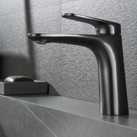 Смеситель для раковины Black&White Universe UK8701MG 8701MG Gun Metal 