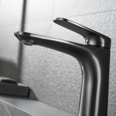 Смеситель для раковины Black&White Universe UK8701MG 8701MG Gun Metal 