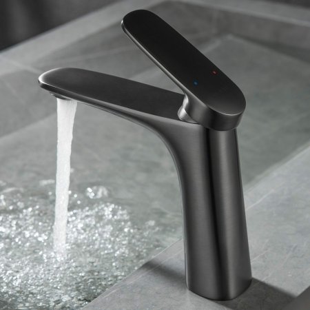 Смеситель для раковины Black&White Universe UK8701MG 8701MG Gun Metal 