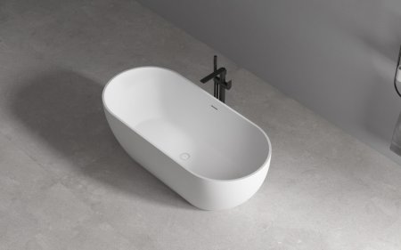 Акриловая ванна ABBER AB9241MW белая матовая 