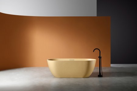 Ванна из искусственного камня ABBER Frankfurt AM9941MS песочная матовая 