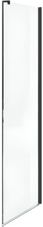 Душевая стенка Creto Nota 70 122-SP-700-C-B-6 профиль Черный стекло прозрачное 