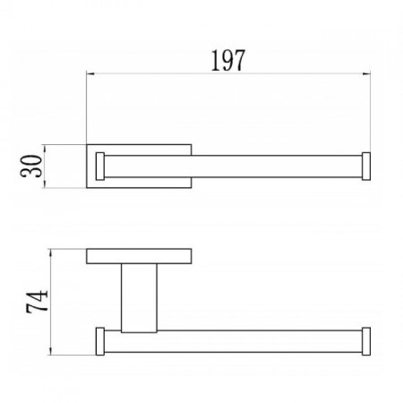 Бумагодержатель GANZER GZ88032-F Белый 