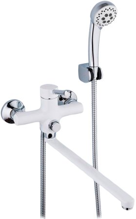 Смеситель для ванны Frap H44-8 F2244-8 универсальный Белый Хром 