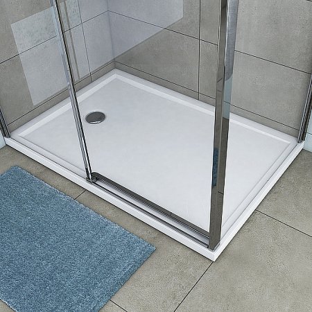 Душевой поддон из искусственного камня Aquaton Калифорния 120x80 1A714236CA010 Белый 