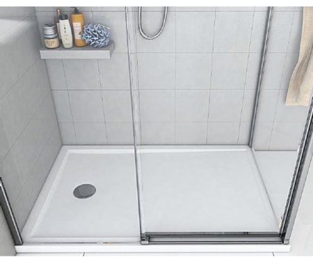 Душевой поддон из искусственного камня Aquaton Калифорния 120x80 1A714236CA010 Белый 