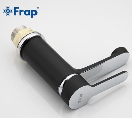 Смеситель для раковины Frap H42 F1042 Черный матовый Хром 