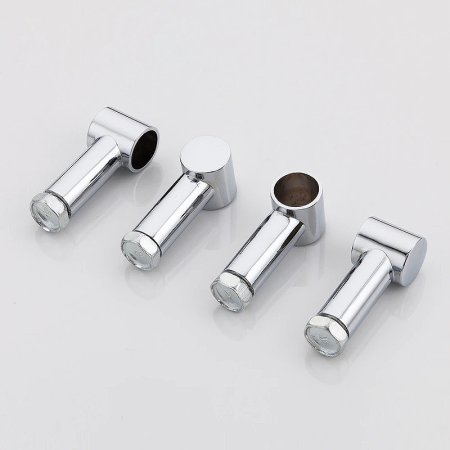 Стеклянная полка Frap F19 F1907-2 угловая Хром 