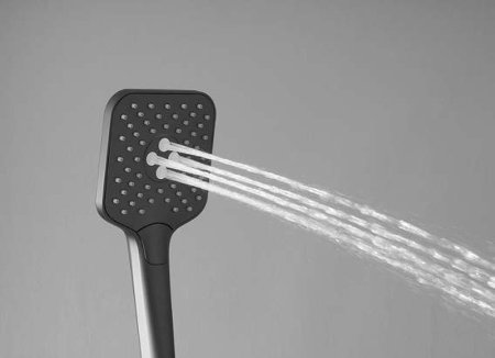 Душевая система Vincea Cube VSFS-1C1MB Черная матовая 