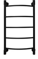 Полотенцесушитель электрический Energy H2 850x500 черный матовый, форма лесенка, скрытое/наружное подключение, 850мм x 534мм