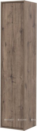 Шкаф-пенал Aquanet Lino (Flat) 35 дуб веллингтон 