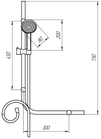 Душевой гарнитур Paini Cesana CECR121 Хром 