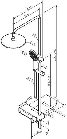 Душевая система AM.PM X-Joy F0785A600 Хром 