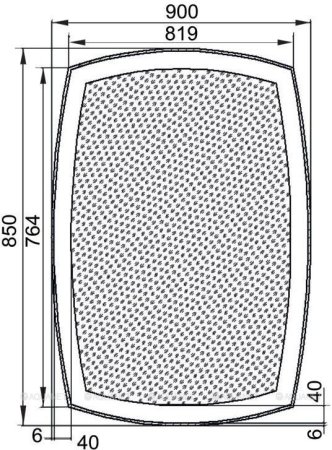 Зеркало Aquanet Тоскана 9085 LED 