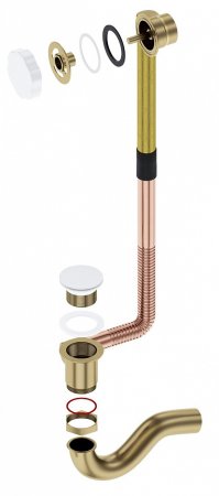 Слив-перелив TIMO 8004/16 автомат, белый 