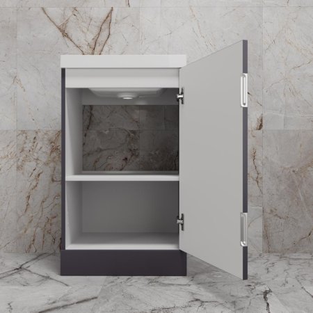 Тумба напольная Style Line "МОНО 50" под ASTI 50, графит нубук 