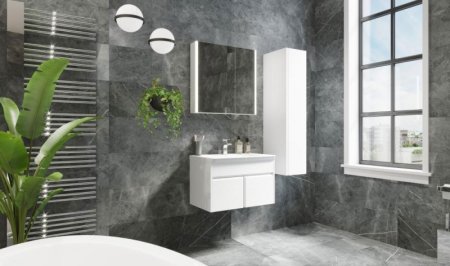 Зеркальный шкаф Roca Up 60 ZRU9303025 R с подсветкой Белый глянец 