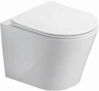 Унитаз Azario Teramo AZ-0053 SP подвесной Белый с сиденьем Микролифт Унитаз Azario Teramo AZ-0053 SP подвесной Белый с сиденьем Микролифт