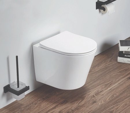 Унитаз Azario Teramo AZ-0053 SP подвесной Белый с сиденьем Микролифт 