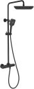 Душевая система Vincea Next VSFS-1N0TMB с термостатом Черная матовая 