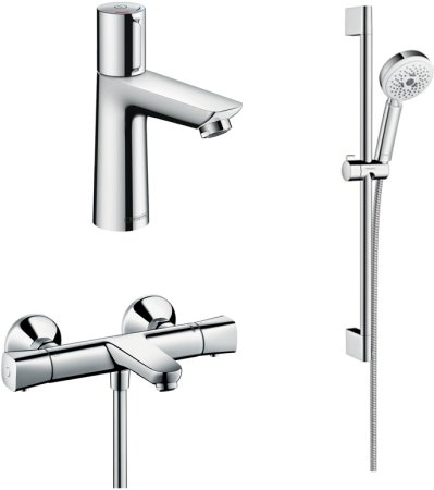 Комплект для ванной Термостат Hansgrohe Ecostat universal 13123000 для ванны с душем + Смеситель Ha 