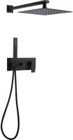 Душевая система Abber Daheim AF8218B Черная матовая