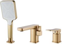 Смеситель на борт ванны Shevanik S9912G, золотой сатин