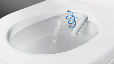 Унитаз приставной Geberit AquaClean Tuma Comfort 146.310.FW.1 вставка нерж. сталь матированная 