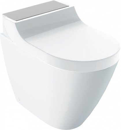 Унитаз приставной Geberit AquaClean Tuma Comfort 146.310.FW.1 вставка нерж. сталь матированная 