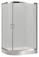 Душевой уголок Cezares Eco O-RH-2-100/80-P-Cr стекло punto + душевой трап