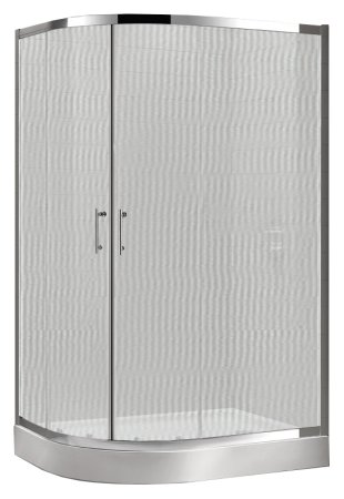 Душевой уголок Cezares Eco O-RH-2-100/80-P-Cr стекло punto + душевой трап 