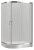 Душевой уголок Cezares Eco O-RH-2-100/80-P-Cr стекло punto + душевой трап 