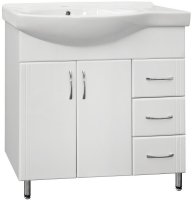 Тумба под раковину Style Line Эко Стандарт 82 R ЛС-00000109 Белая