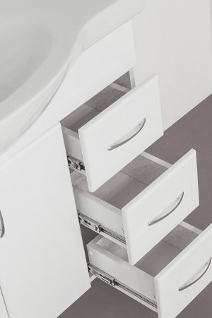 Тумба под раковину Style Line Эко Стандарт 82 R ЛС-00000109 Белая 