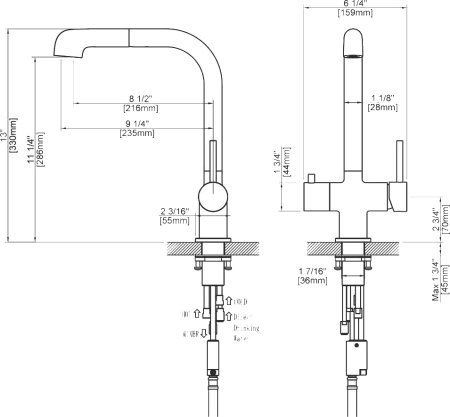 Смеситель для кухни Timo Saona 2346/02FL бронза 
