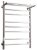 Полотенцесушитель электрический с полочкой (лесенка) Маргроид В10 M0028, 50x80 см 