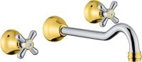 Смеситель для раковины Fiore MARGOT 26CO0636, хром/золото