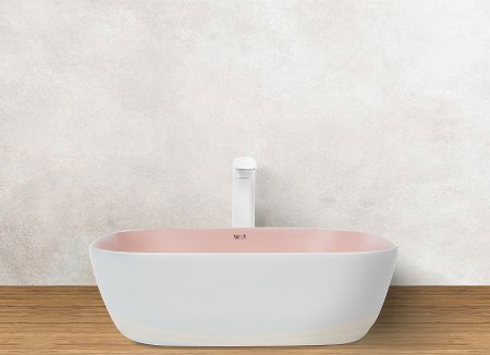 Раковина-чаша WeltWasser Elbach M2143 WP 49 10000004525 Белая Розовая 