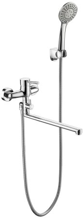 Смеситель для ванны Bravat Slim F6332366CP-01L-RUS, хром 