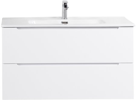 Тумба с раковиной BelBagno ETNA-1000-2C-SO-BL-P Bianco Lucido 