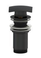 Донный клапан для раковины WONZON & WOGHAND, Черный матовый (WW-88SS08-MB)